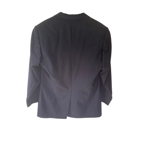 Vintage Brooks Brothers Men’s 40R Worsted Wool Blazer Black Pinstripe USA Made - Picture 3 of 9